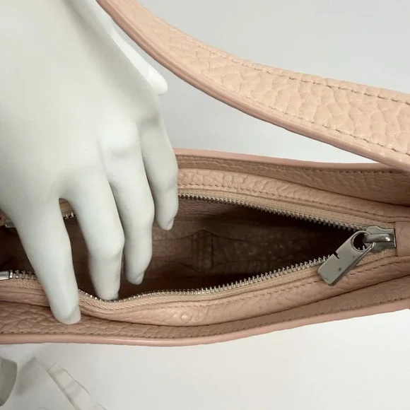 Burberry Leather Small Chess Baguette Shoulder Bag Purse Blush NWT $2190 Dust Ba - Picture 12 of 14